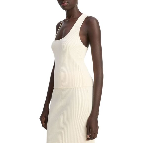 Vince Womens Rib Racerback Tank Top - Picture 1 of 4